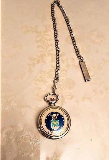ABŞ Hərbi Hava Qüvvələri (United States Air Force) loqolu cib saatı -