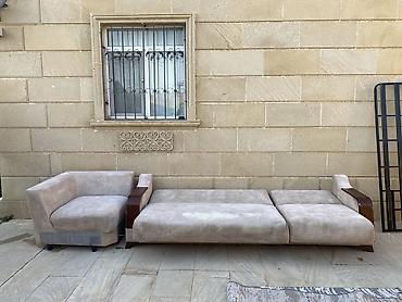 acilan kreslo: Modul tipli yumşaq mebel dəsti - 3 hissədən ibarət modul — 1