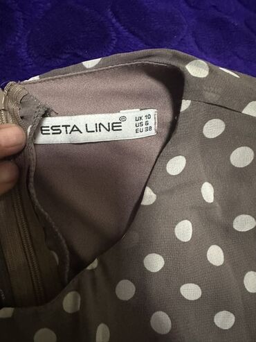 Повседневные платья: Повседневное платье, Длинная модель, Полиэстер, Платье-рубашка, M, L — 5