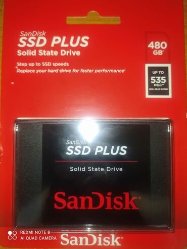 Kompüter, noutbuk və planşetlər: Xarici SSD disk Kingston, 480 GB, mSATA, Yeni