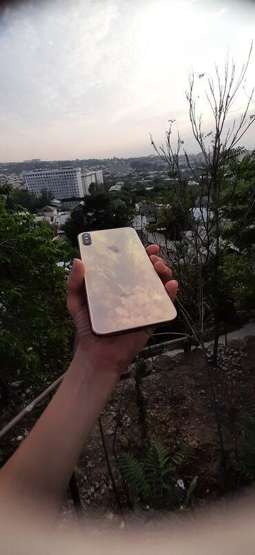 apple watch bishkek: IPhone Xs Max, Б/у, 256 ГБ, Matte Gold, Зарядное устройство, Кабель, 73 %