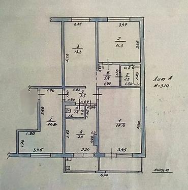 Продажа квартир: 4 комнаты, 80 м², 105 серия, 4 этаж — 3