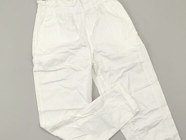 białe luźne t shirty: Spodnie materiałowe, S, stan - Dobry