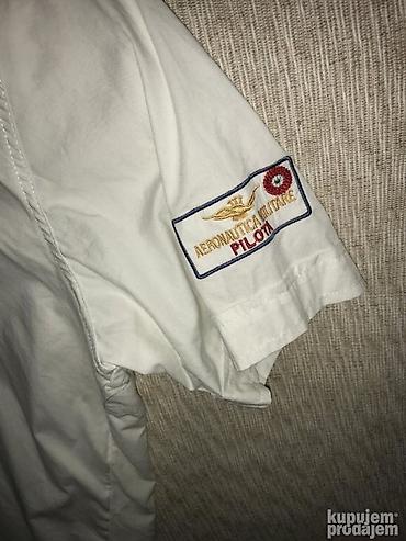 farmerke pull and bear: Original AERONAUTICA MILITARE kosulja L NOVA Kratak rukav 100% extra — 4