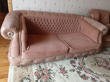 divan kreslo uzluyu: Yumşaq mebel dəsti – 3 parçalı - Tərkib: 1 ədəd ikiyerli divan + 2 — 1