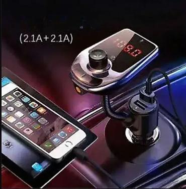 fly st300: FM Transmiter D5 USB TF Bluetooth 5.0 12-24V Handsfree - Crni Cena — 1