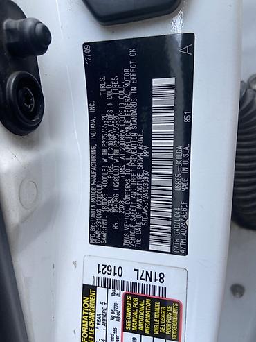 sequia: Toyota Sequoia: 2011 г., 5.7 л, Автомат, Газ, Внедорожник — 6