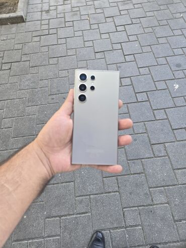 bos keys: Samsung Galaxy S23 Ultra, 256 GB, rəng - Boz, Simsiz şarj