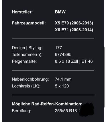 Gume i felne: Felne sa promerom rupe 5*120 mislim da su za bmw X5.Pasu na zadnjini — 17
