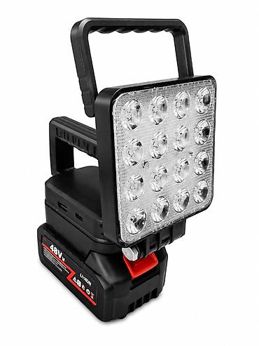 mtd kosilice: Prenosivi LED reflektor 48V Ima litijumsku bateriju i namenjen je za — 1
