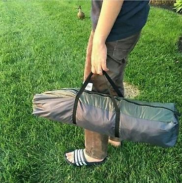 Палатки: 4 nəfərlik aftomatik açılıb yığılan Çadır.Açılıb yığılması 20 saniyə — 5