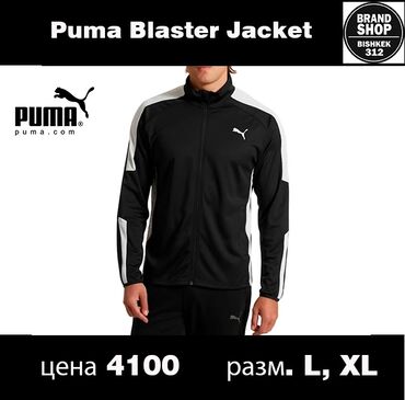 Спортивные костюмы: Мужской спортивный костюм, L (EU 40), 2XL (EU 44), Puma, Новый, цвет - Черный, Самовывоз, Платная доставка