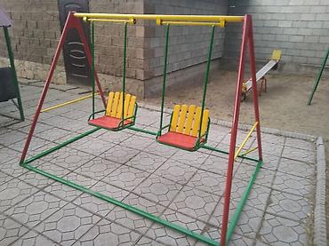 Детские качели: Детские каркасные качели! безопасные, надёжные, практичные! широкие — 7