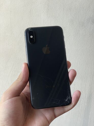 iphone xr рассрочка: IPhone Xs, Б/у, 64 ГБ, Черный, Чехол, 100 %