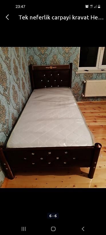Çarpayılar: Yeni, Təknəfərlik çarpayı, Bazasız, Matras ilə, Siyirməsiz, Azərbaycan — 4