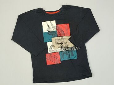 ażurowa bluzka czarna: Bluzka, Little kids, 4-5 lat, 104-110 cm, stan - Dobry