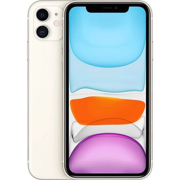 Apple iPhone: IPhone 11, Б/у, 128 ГБ, White Titanium, Кабель, Чехол, Зарядное устройство, 92 %