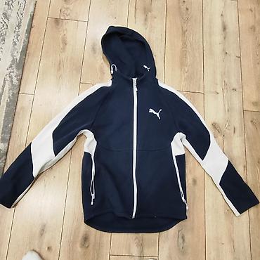 толстовка серая: Размер S или маломерка М Толстовка Puma с капюшоном на молнии - — 1