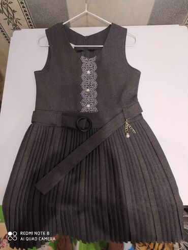 длинные юбки для школы: Школьная форма, цвет - Серый