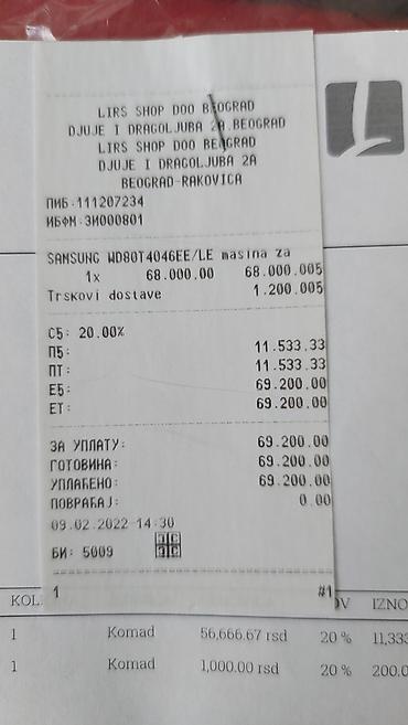 Ostali delovi za veš mašine: Samsung masina za pranje i susenje komplet elektronika i ozicenje sa — 13