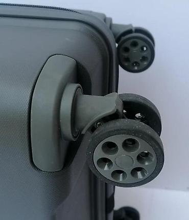 Putni koferi i torbe: Tvrdi kofer na točkićima – siva boja - Materijal: čvrsta ABS/plastika — 3