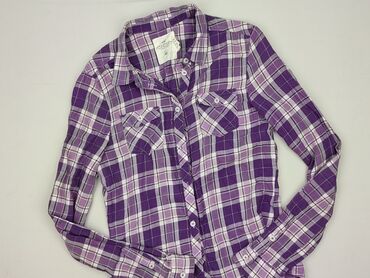 Shirts: Shirt 14 years, condition - Good, pattern - Cell, color - Purple