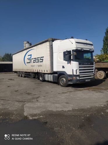 грузовой диска: Тягач, Scania, 2002 г., Тентованный