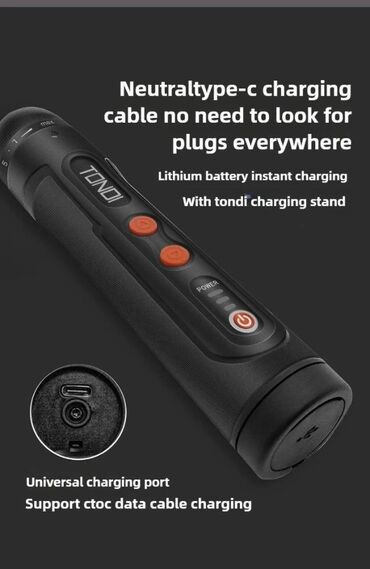 Шуруповерты: Беспроводной шуруповерт отвертка, биты, Tps разъем Батарейка менен — 8