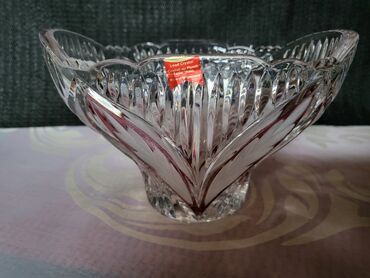 Činije: Bombinijera iz 70ih kristal,led kristal,matirani delovi,rucni rad Anna — 5