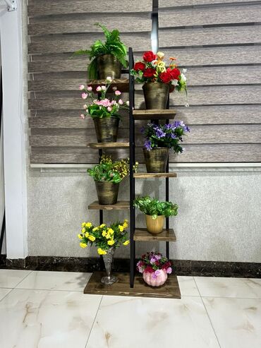 Rəflər, etajerkalar: Gül stendi подставка для цветов.Çiçək stendi və dekor. metal karkas — 9