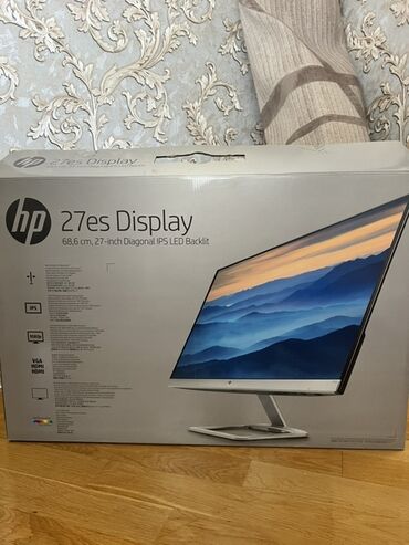 notebook satiram: Yeni HP 27es 27 düymlük IPS monitor satılır. Az İstifadə edilmiş