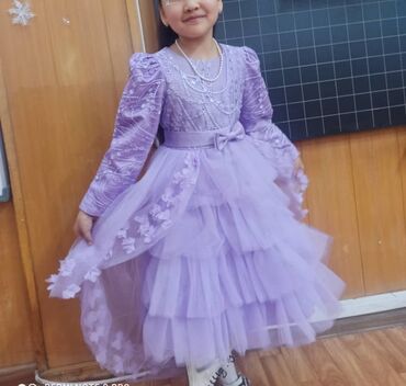 прически для маленьких принцесс: Детское платье, цвет - Фиолетовый, Новый