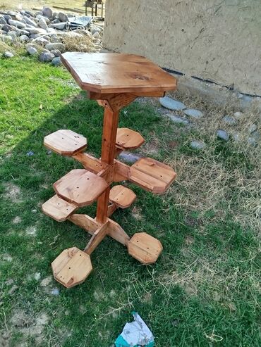 офис шкаф: Гүлдөр үчүн секичелүү текче, Жаңы, Жыгач, Өзү алып кетүү