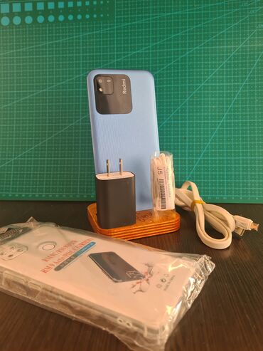 моей доплатой: Redmi, Redmi 10A, Б/у, 64 ГБ, цвет - Голубой, 2 SIM