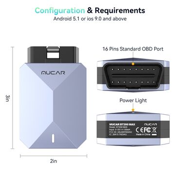 Alati za automobile: Novo- MUCAR BT200 MAX OBD2 CAN-FD Bi-directional ECM TCM ABS Novi — 13