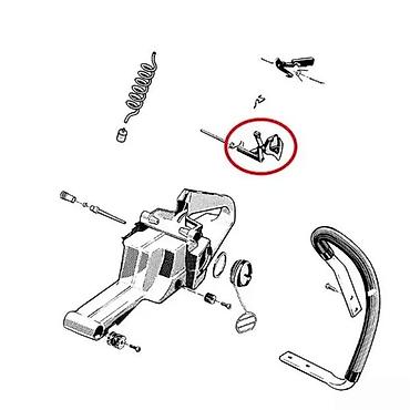 drvo para: Poluga zakočnice (prenosnik kočnice) za motornu testeru – zamenski deo — 3