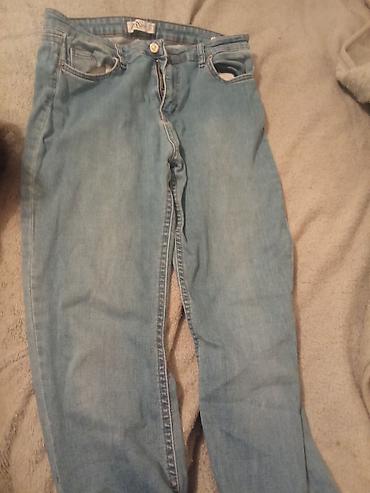 zara cins: Məhsul: Açıq mavi denim şalvar 2 dəfə geyinilib - Brend: Zara (arxa — 1