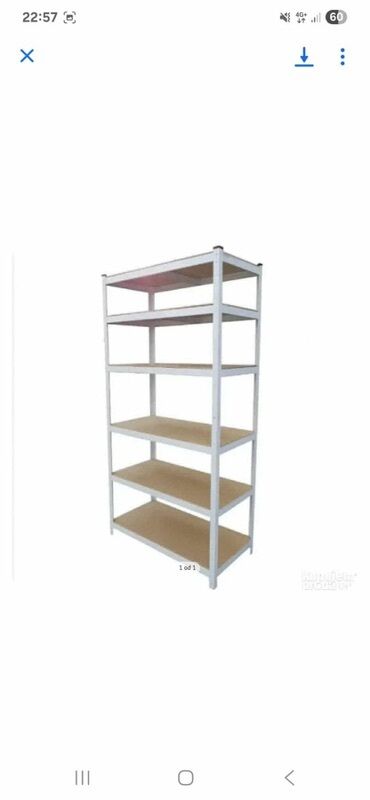 Metalna Montažna Polica 200x100x50 6x70kg Bela 9850 din Ofarbana