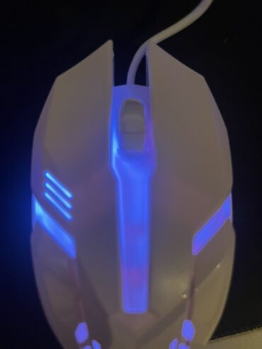 Klaviaturalar: Ağ rəngli oyun dəsti - oyun klaviaturası, oyun üçün mouse, rgb — 9