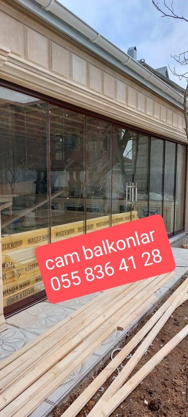 balkon temiri: Cam balkon .öz həyətimdə yığıram vatsap aktivdi