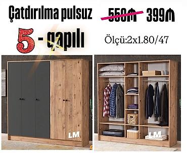 BEŞ qapılı dolablar təmiz laminatla 📌 Qiymət : 399₼ Ölçü : 2 x 1.80x lalafo.az -da BEŞ qapılı dolablar təmiz laminatla 📌 Qiymət : 399₼ Ölçü : 2 x 1.80x