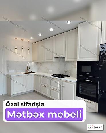 mdf material: Sifarişlə mətbəx dəsti, Özü çəkən petlələr, MDF — 1