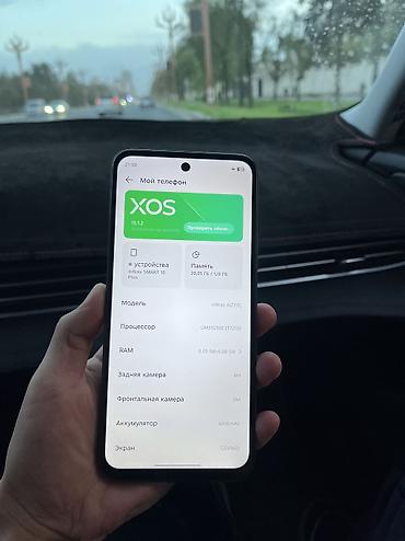 Уюлдук телефондор жана аксессуарлар: Infinix HOT 50, Колдонулган, 128 ГБ, түсү - Кара, 1 SIM, 2 SIM — 2