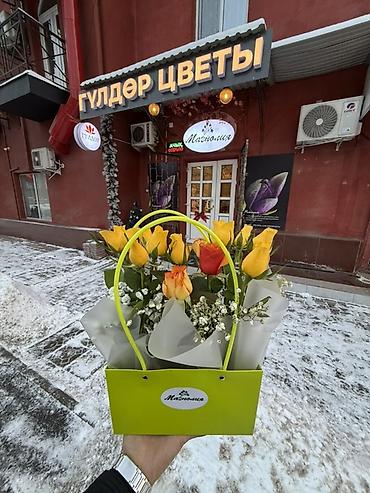 Букеты из живых цветов: Букеты из свежих цветов в нежной пастельной гамме. /Московская 184 — 19