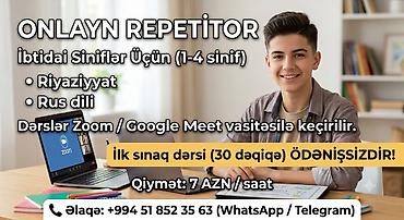 Repetitor, Riyaziyyat, Rus dili, Abituriyent hazırlığı