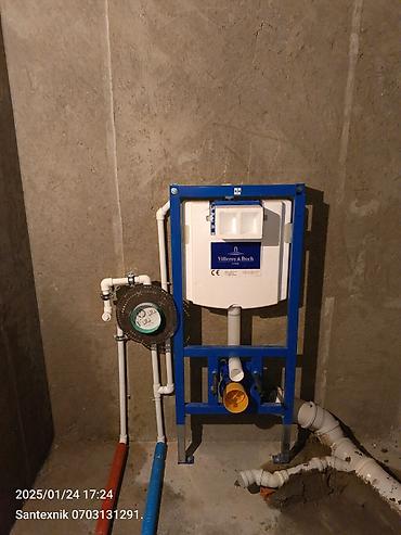 İstilik sistemi: Kombi sisteminin cekilmesi.kanalzasiya sistemleri.Divar ici unitaz ve — 20