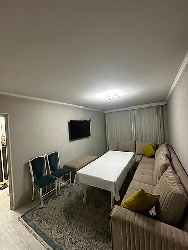 Продажа квартир: 3 комнаты, 58 м², Манас-Ата мкр., 103 серия, 4 этаж, Евроремонт — 5
