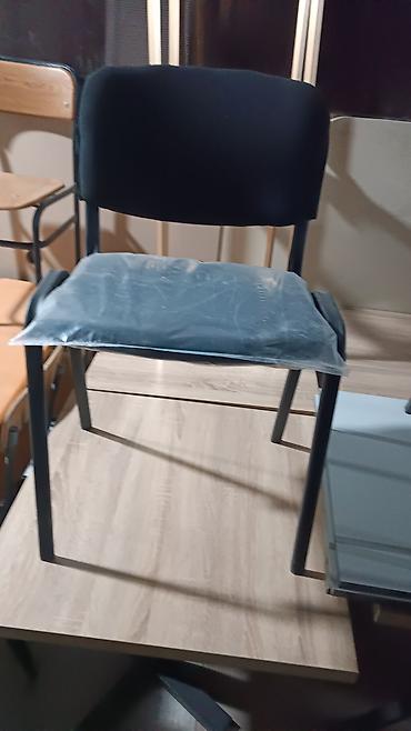 Ofis və oyun kresloları: Metall karkaslı yumşaq oturacaqlı stullar - Material: toz boya ilə — 2