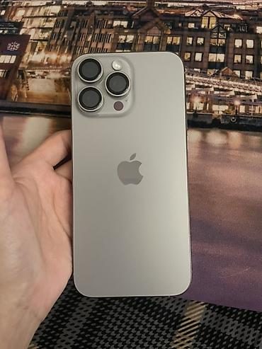 Apple iPhone: IPhone 16 Pro Max, Б/у, 256 ГБ, Natural Titanium, Чехол, Коробка, 100 % — 1