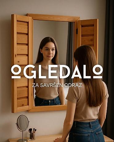 stolice jysk: Ogledalo model Prozor 60x83 cm napravljeno od Sibirskog arisa — 1